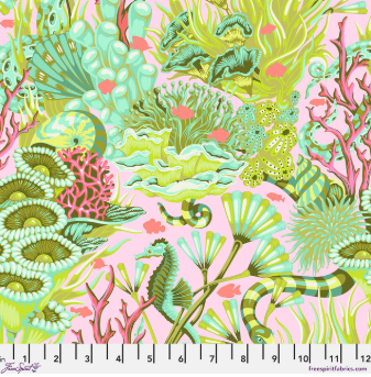 Reef What You Sew Coralline Floral Reef quilting fabric by Tula Pink for Free Spirit