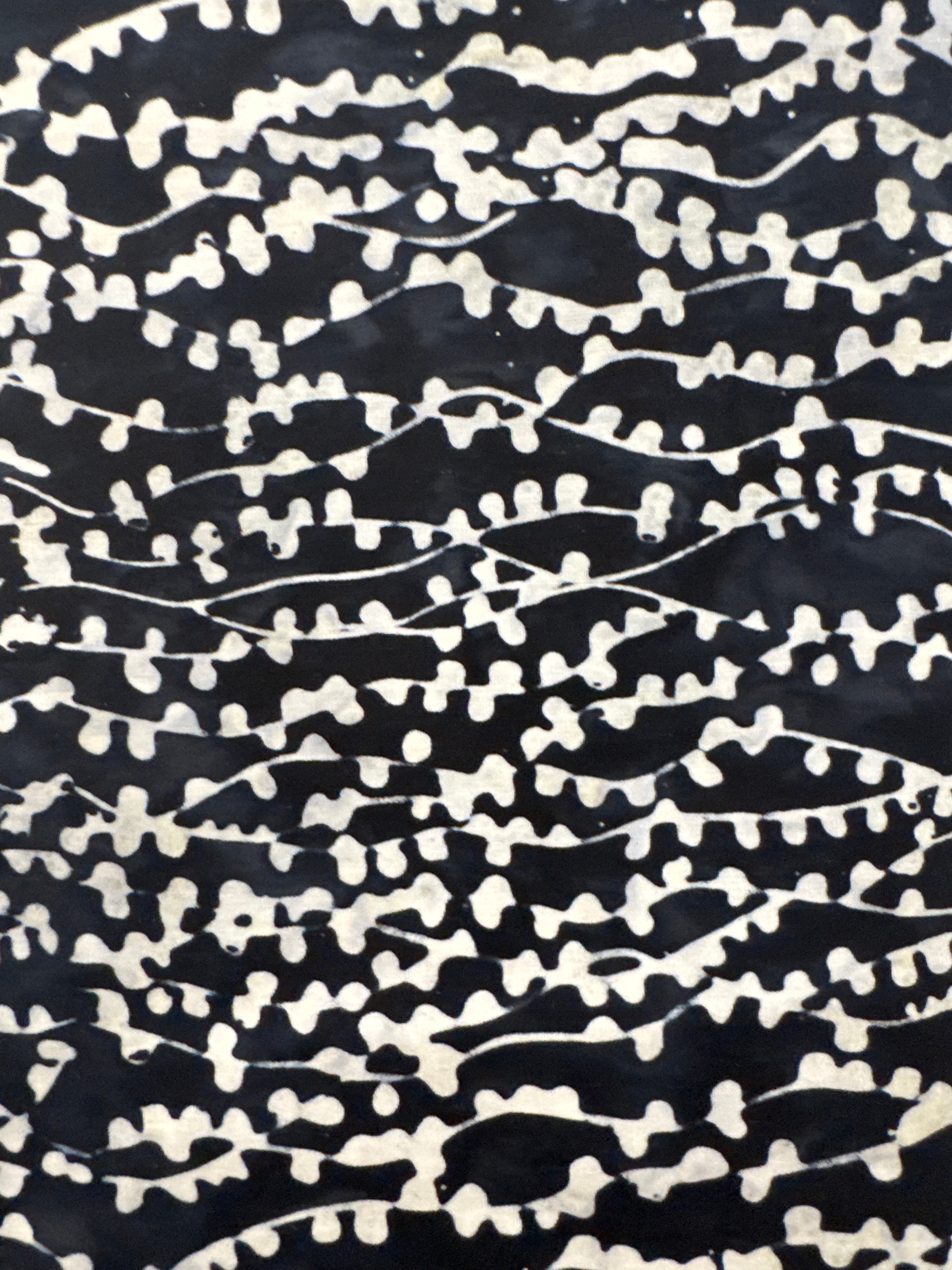 Bubble Vines White on Black blender quilting fabric by Andover Fabrics