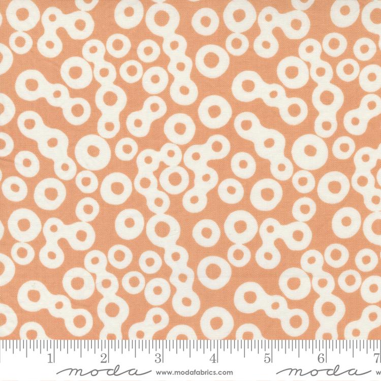 Frisky Floating Peachy 44"/45" Fabric Per Yard