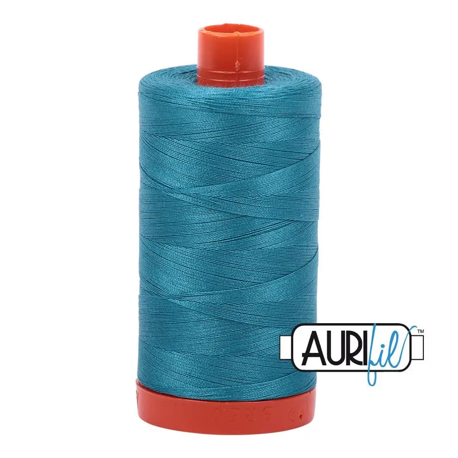 4182 Dark Turquoise Aurifil Cotton 50wt