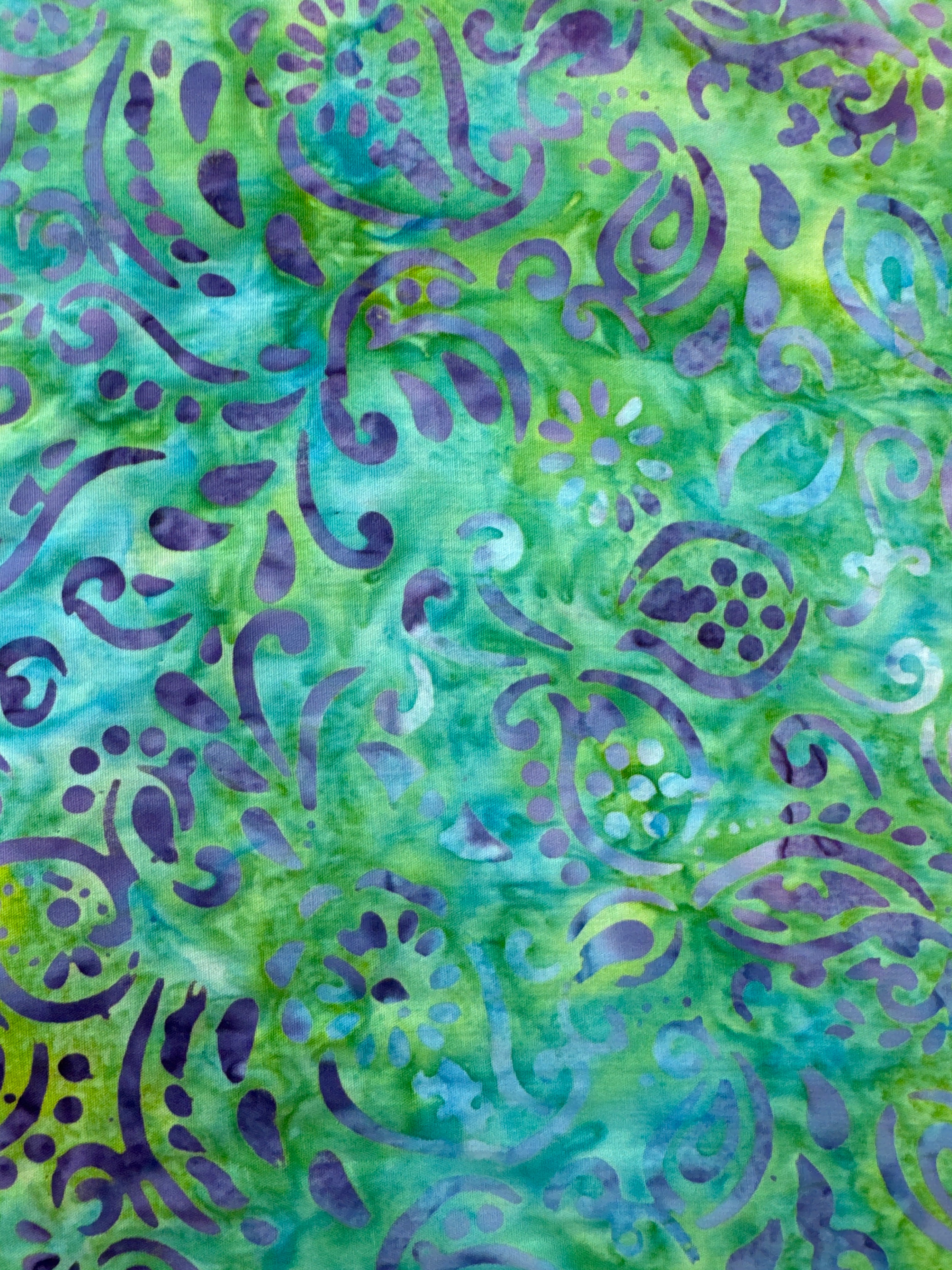Purple Hat SeaGreen and purple quilting fabric by Andover Fabrics