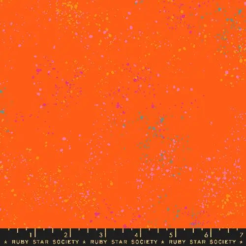 Orange Speckled Goldfish 43"/44" Fabric Per Yard - Linda's Electric Quilters