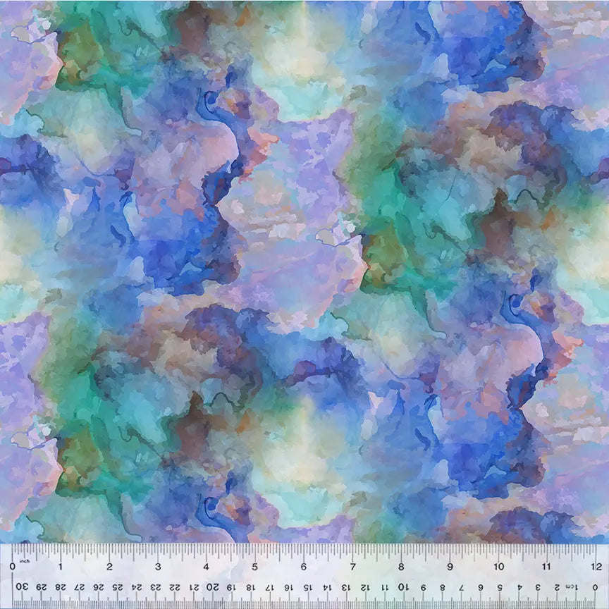Multi Color Tempest Nebula Aura 44"/45 Fabric Per Yard - Linda's Electric Quilters