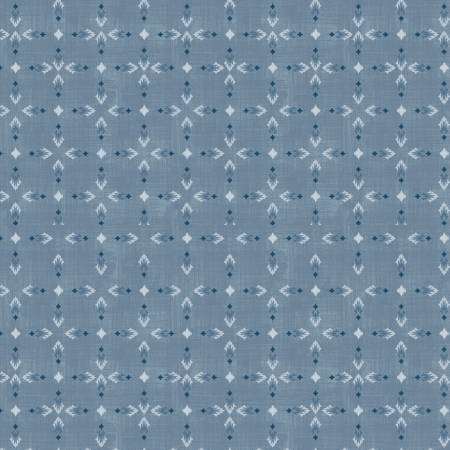 Wilmington Timberland Trails Tribal All Over quilting fabric in Blue
