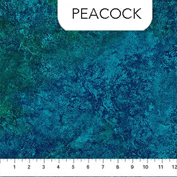 Blue Peacock 26755-66 Cotton 44"/45" Fabric Per Yard - Linda's Electric Quilters