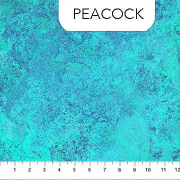 Blue Peacock 26757-66 Cotton 44"/45" Fabric Per Yard - Linda's Electric Quilters