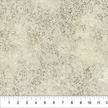 Natural Beige Frost Changes In Seasons Cotton Batik 44"/45" Fabric Per Yard