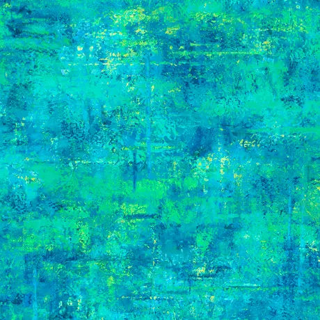 Blue Turqouise Mottled Blender 44"/45" Fabric Per Yard - Linda's Electric Quilters