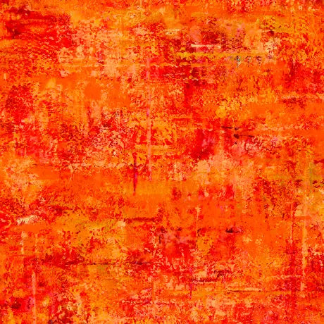 Orange Mottled Blender 44"/45" Fabric Per Yard - Linda's Electric Quilters