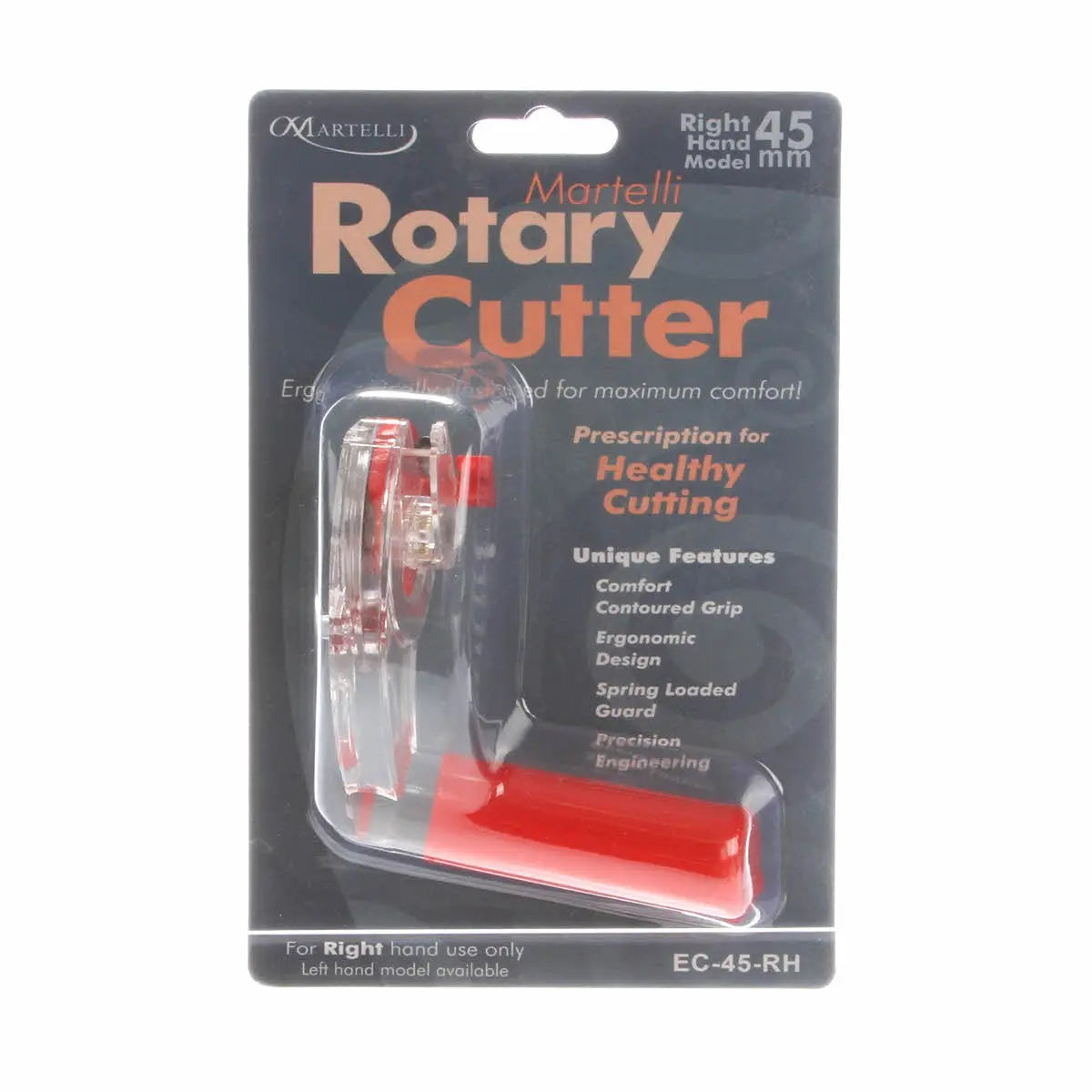 45mm Ergo 2000 Rotary Cutter Right Handed - Linda's Electric Quilters