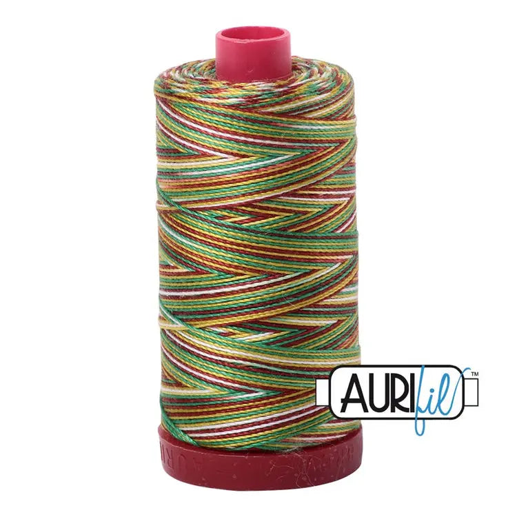 4650 Primaries Aurifil Cotton 12 WT Large Spool Aurifil