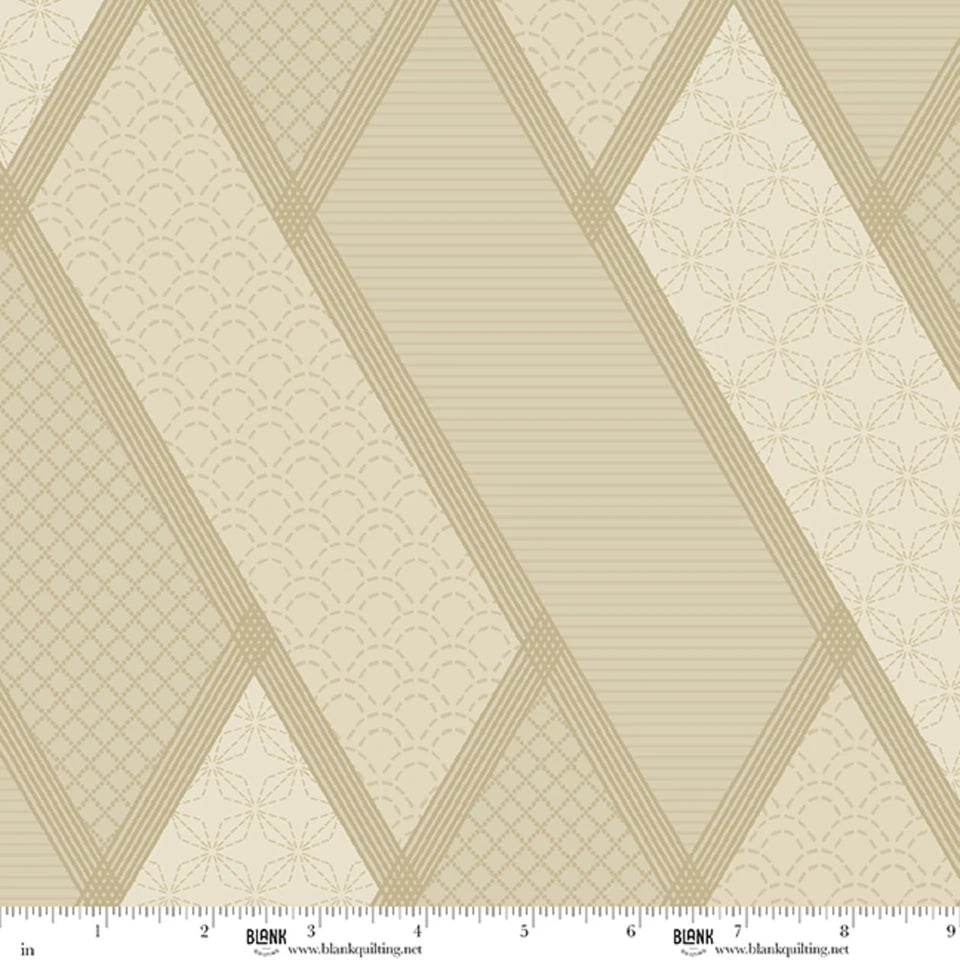 Linear Dream 108" Tan Cotton Wideback Fabric Per Yard
