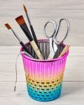 Plastic rainbow thimble craft storage container