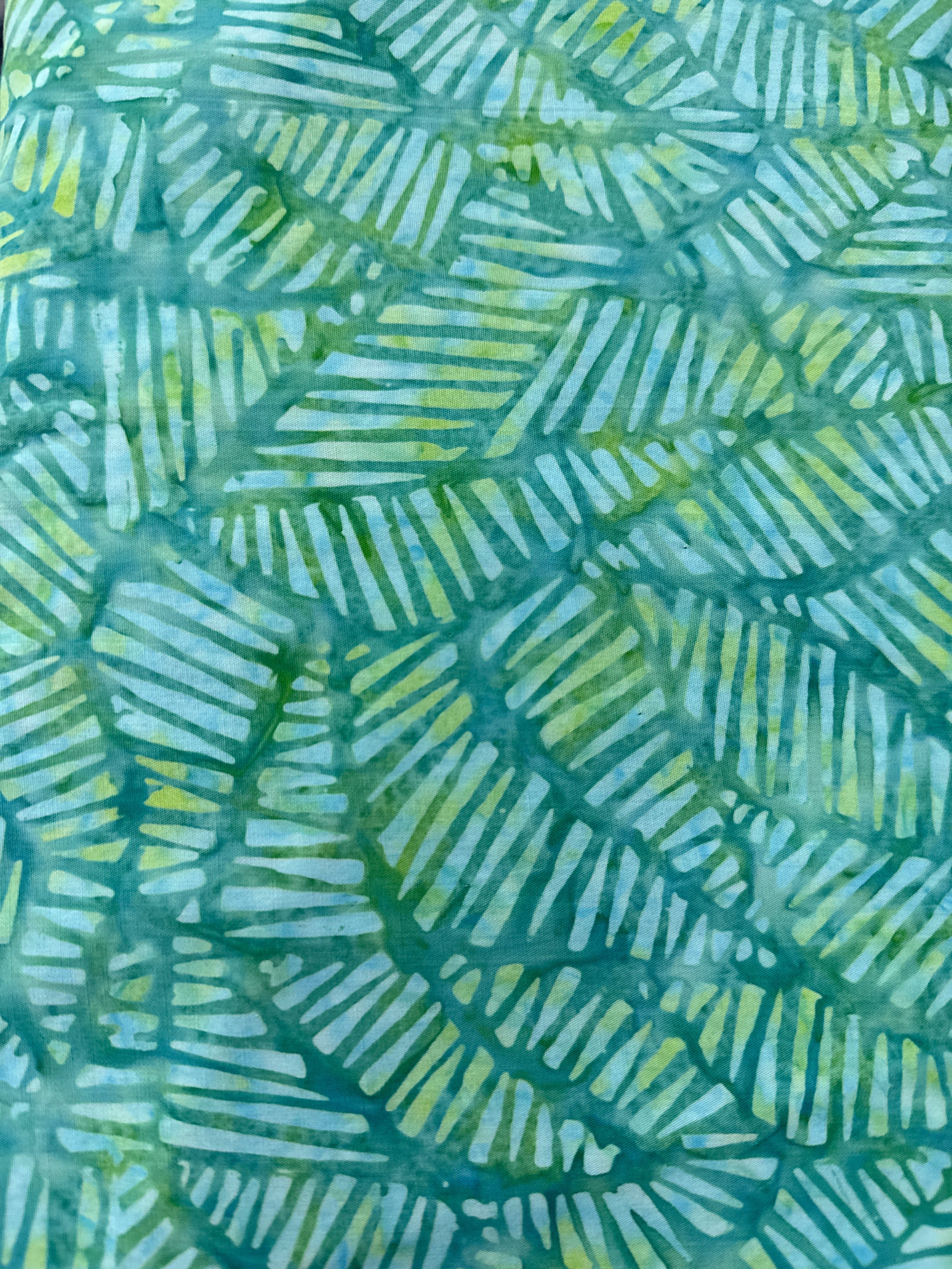Palm Leaves Aqua tropical quilting fabric by Wilmington Prints