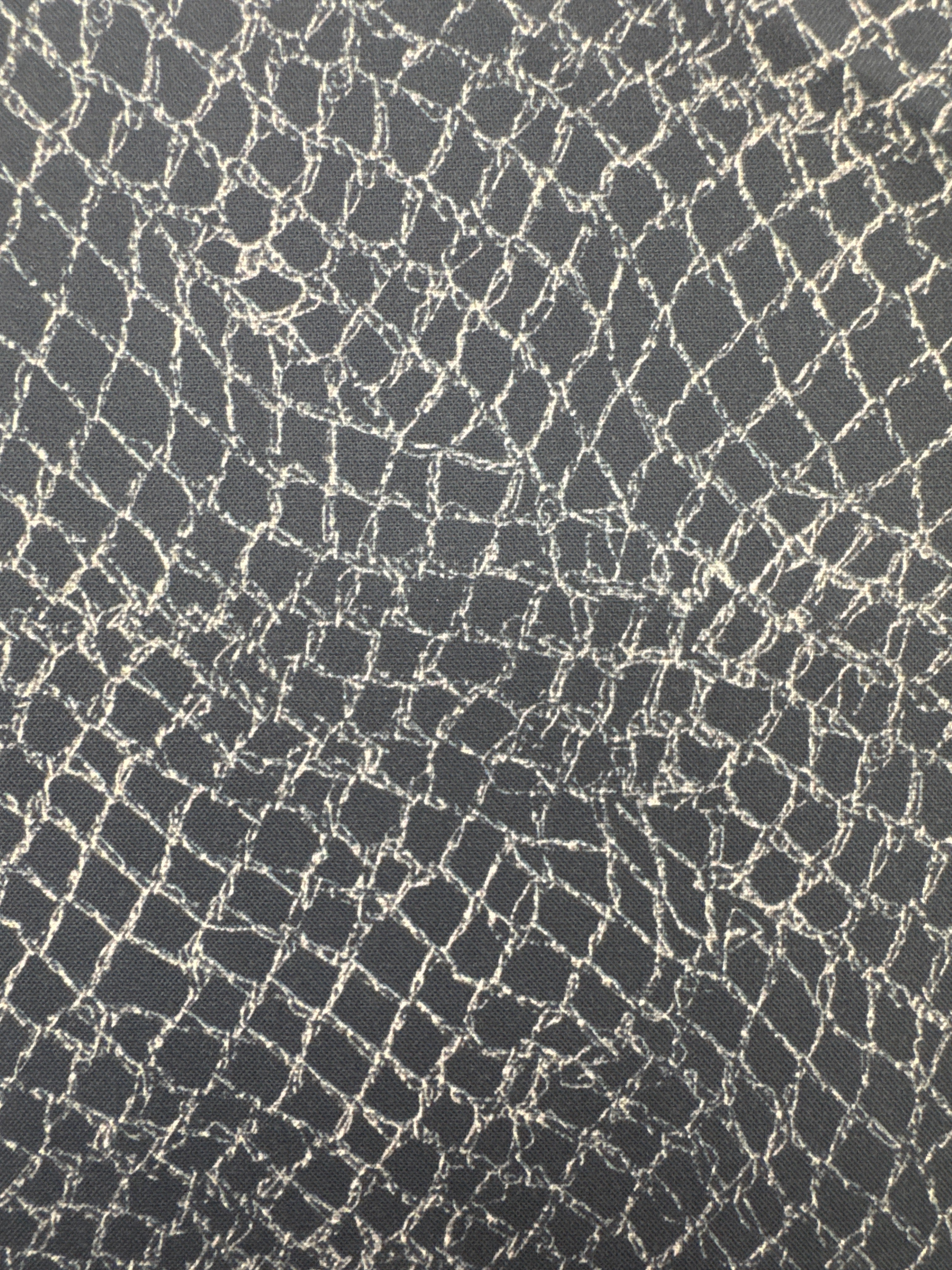 Longshore Snake Print Navy novelty quilting fabric by Moda