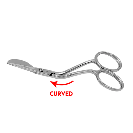 4" Mini Duckbill Applique Scissors Silver Shimmer - Linda's Electric Quilters