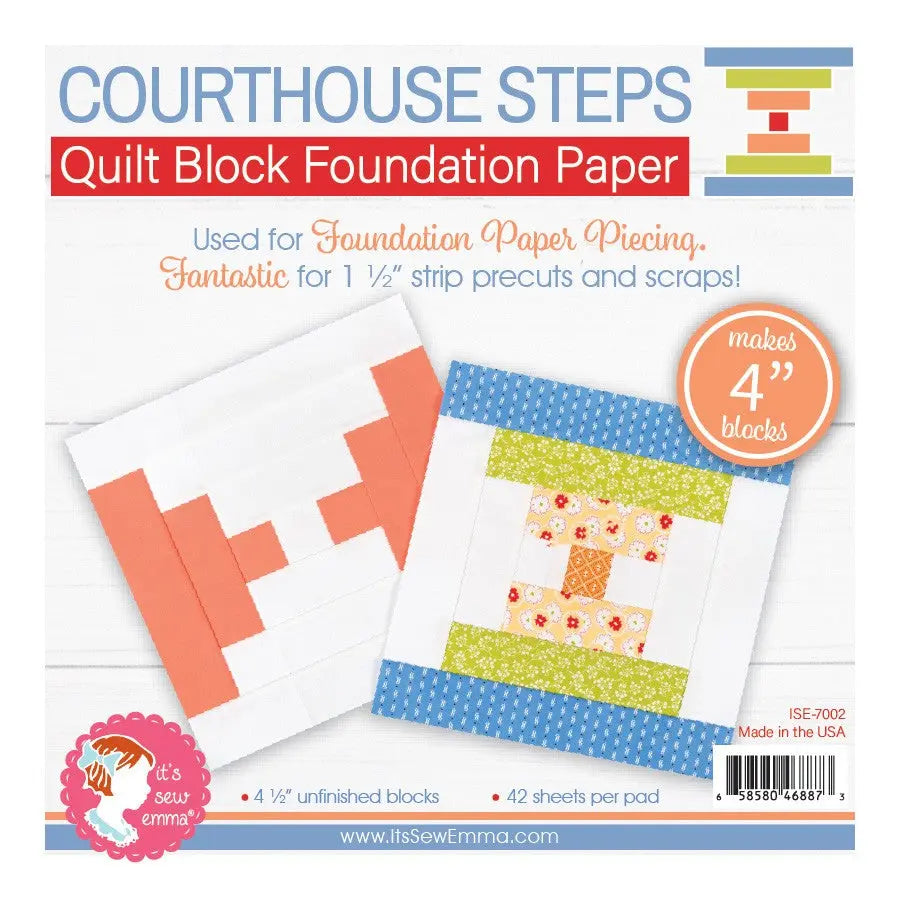 4in Courthouse Steps Foundation Papers - Linda's Electric Quilters