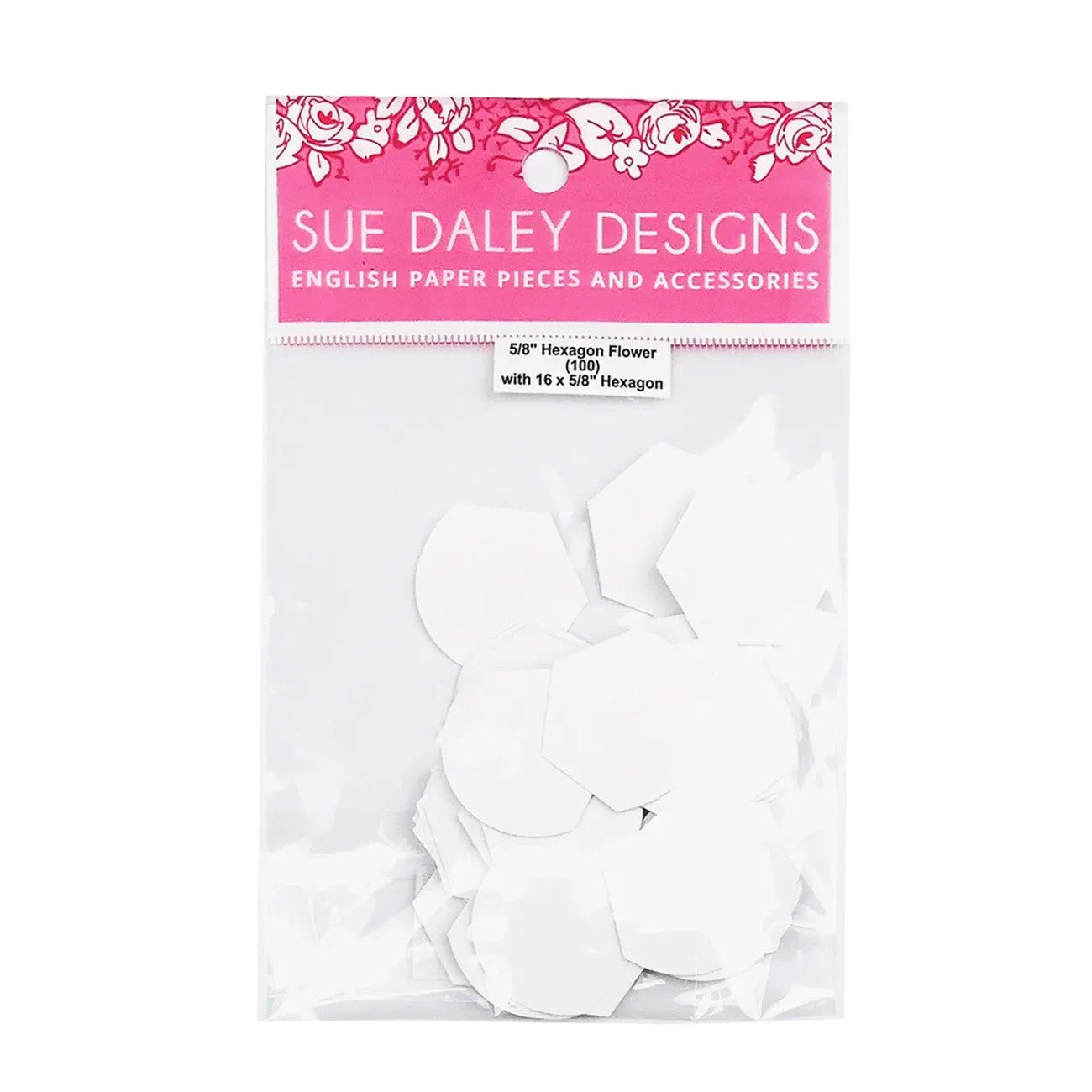 5/8in Hexagon Flower Petal Paper Pieces - Linda's Electric Quilters