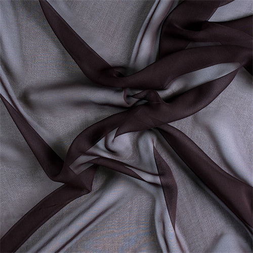 Runway Silks Espresso Silk Chiffon Fabric - Reorderable