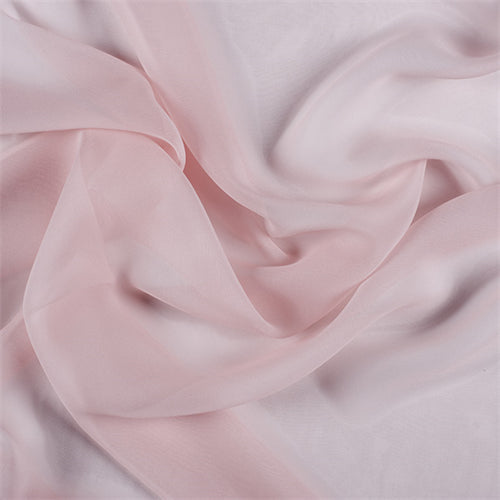 Runway Silks Blush Pink Wide Silk Chiffon Fabric - Reorderable