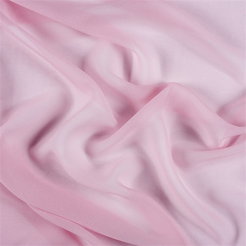 Runway Silks Bubble Gum Wide Silk Chiffon Fabric - Reorderable