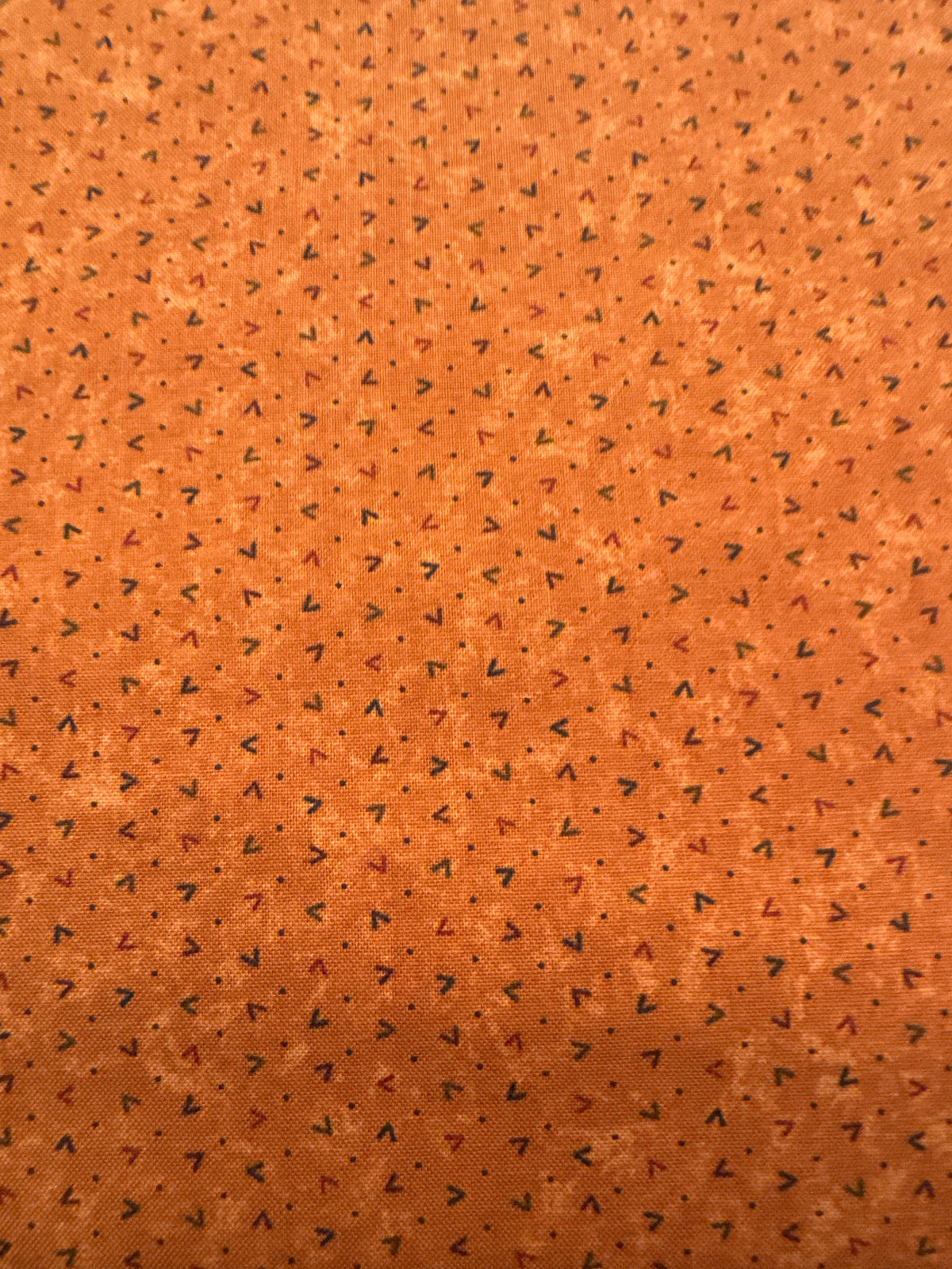 Hope Blooms Dark Orange floral quilting fabric by Moda