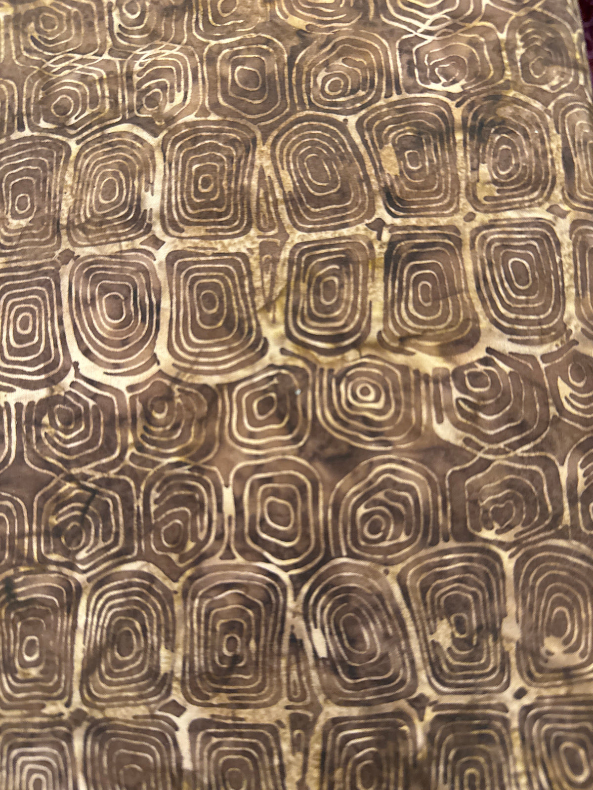 Tree Rings Bark brown blender quilting fabric by Hoffman Fabrics