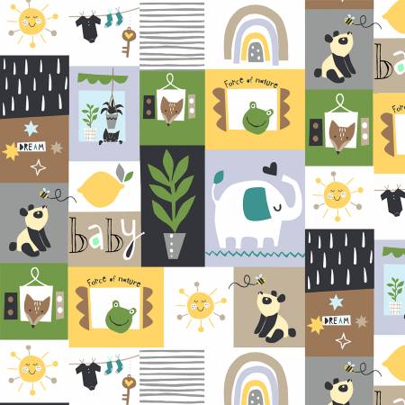 Windham Fabrics Home Grown Multi quilting fabric — farm-fresh print
