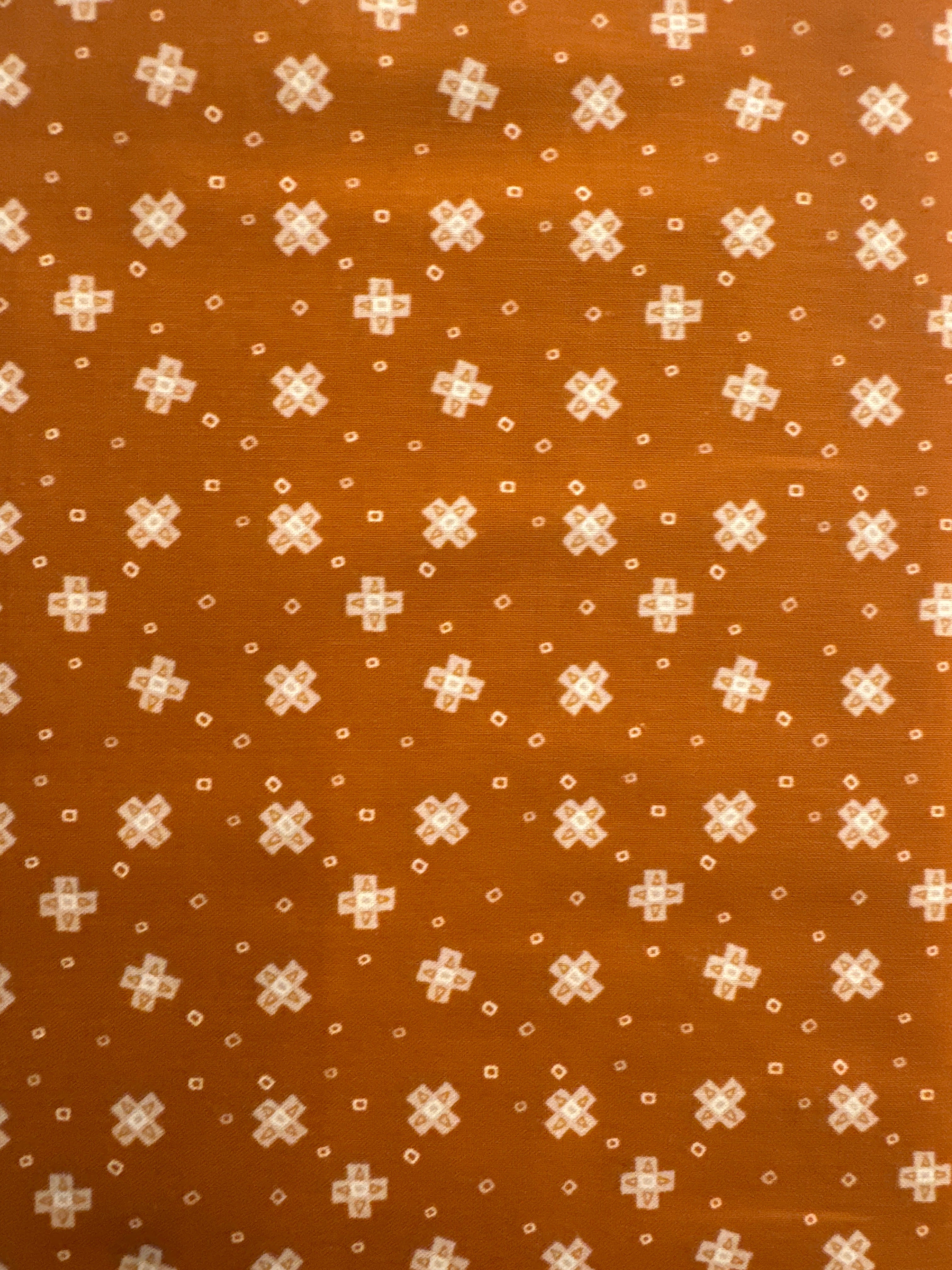 South Sister Cascade Rust Small Print blender quilting fabric by Cotton + Steel