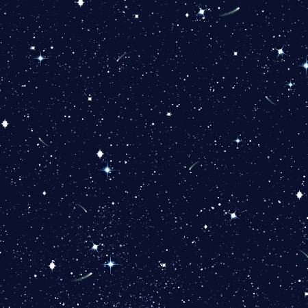 Windham Landscapes Twinkle Twinkle star quilting cotton fabric in Blue