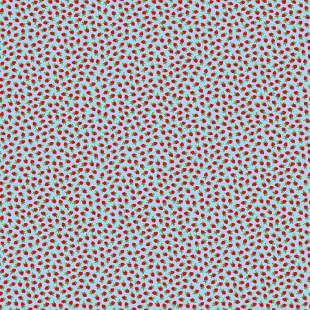 Windham Fabrics Strawberries Light Blue quilting fabric — strawberry print on light blue