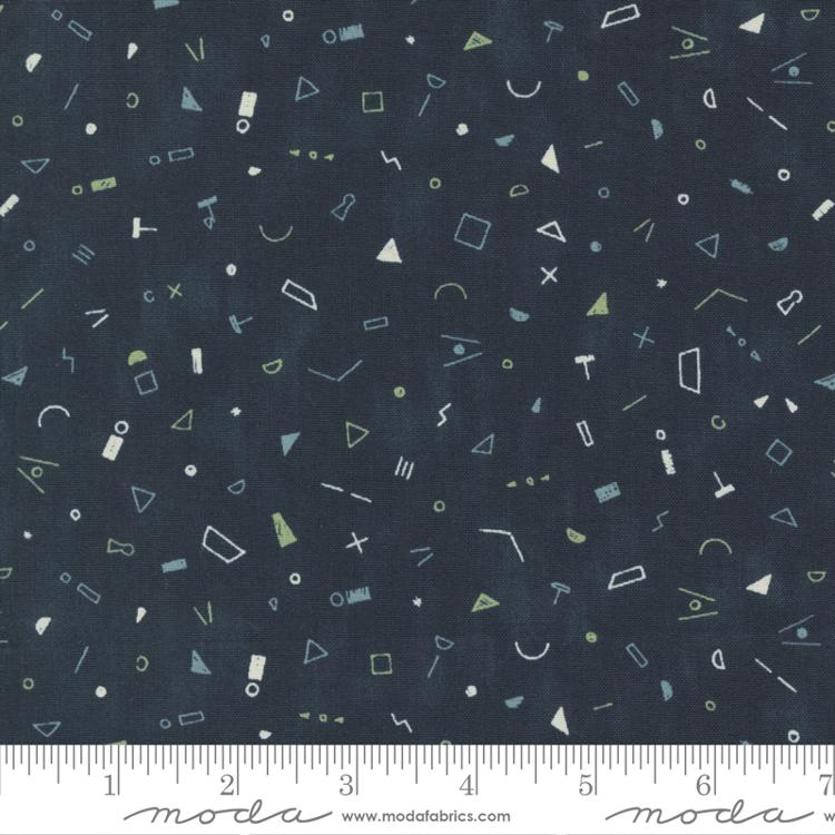 Moda Collage quilting cotton fabric in Ink