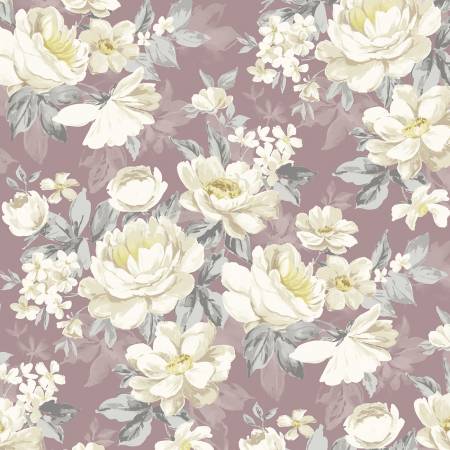 Windham Blake elegant bouquet quilting cotton fabric in Mauve