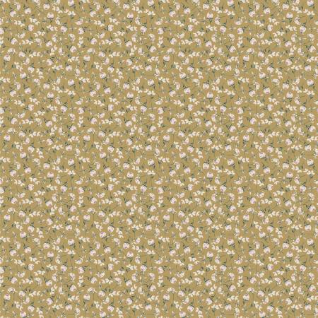 Windham Blake ditsy stems quilting cotton fabric in Dijon