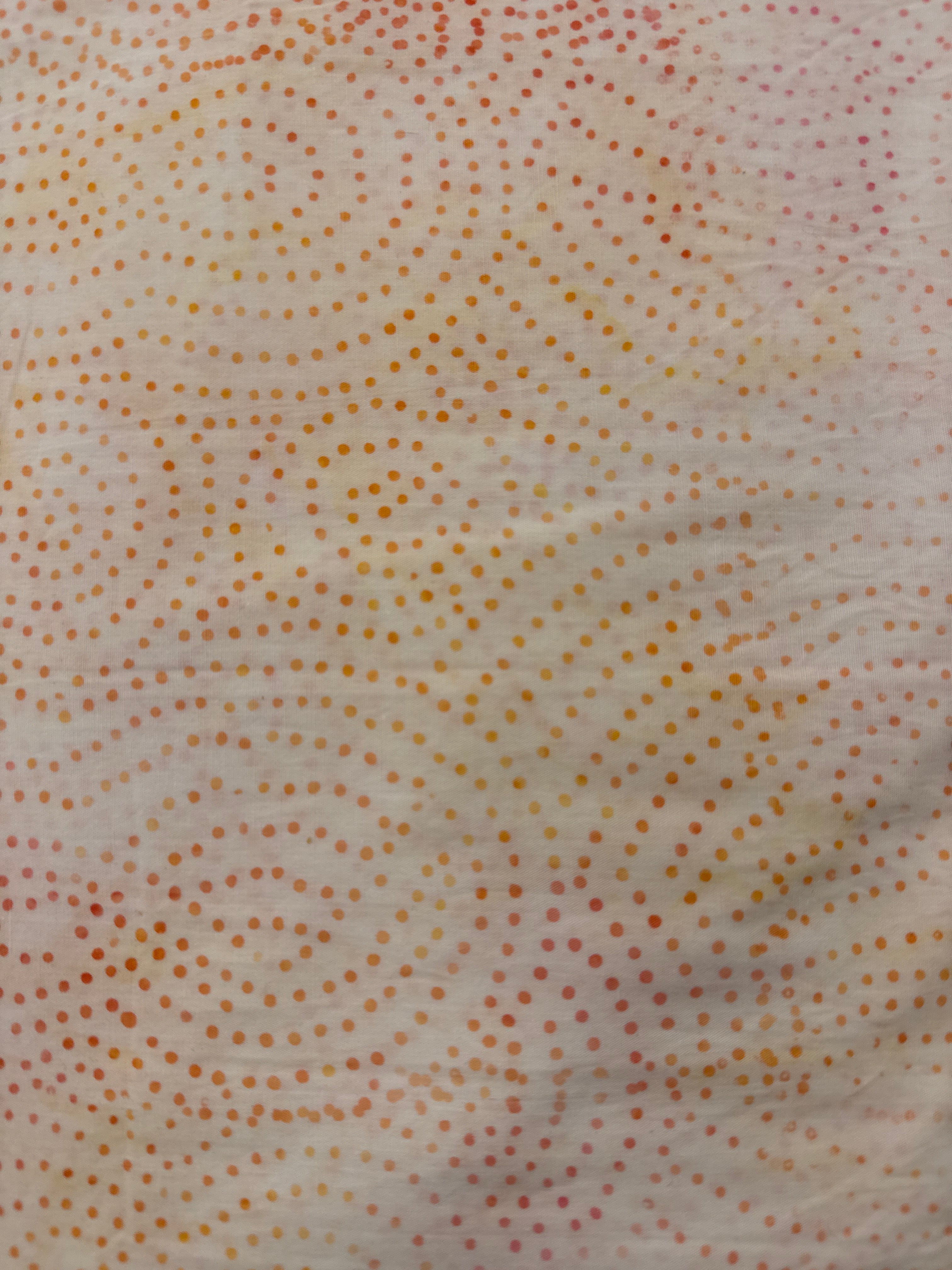 Spotted Circles Coral dot quilting fabric by Timeless Treasures