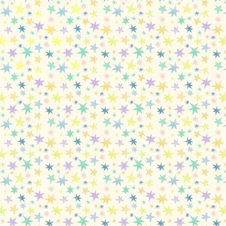 Windham Count on Me stars quilting cotton fabric in Ivory