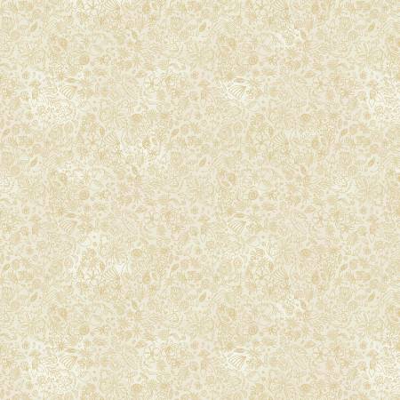 Windham Goodness Gracious foraging quilting cotton fabric in Almond