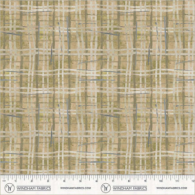 Porch Screen Plaid Dusty Cotton 43/44 Fabric Per Yard