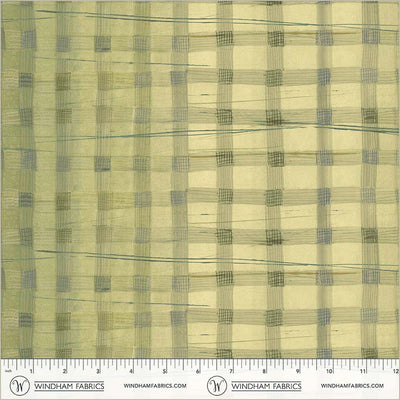 Wild Asparagus Plaid Cotton 43”/44” Fabric Per Yard