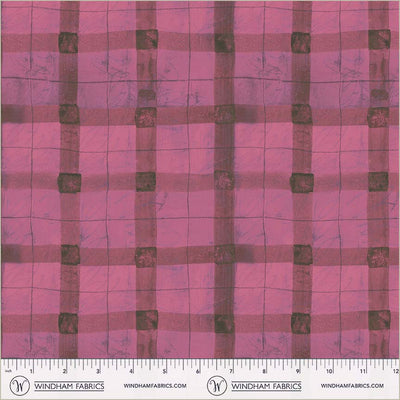 Beetroot Plaid Cotton 43”/44” Fabric Per Yard