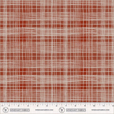 String Theory Plaid Lacquer Cotton 43/44 Fabric Per Yard