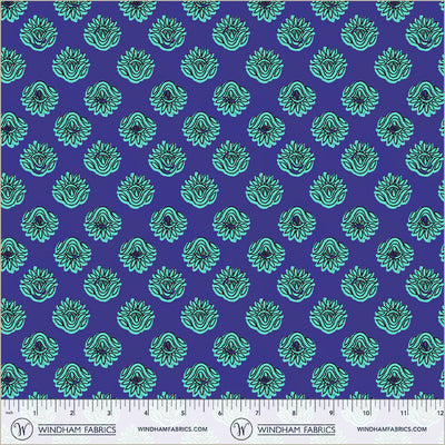 Winding Road Lotus Blue Cotton 44"/45" Fabric Per Yard