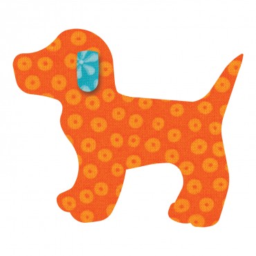 AccuQuilt GO! gingham dog appliqué die