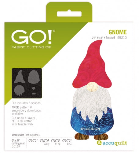 AccuQuilt GO! gnome appliqué die