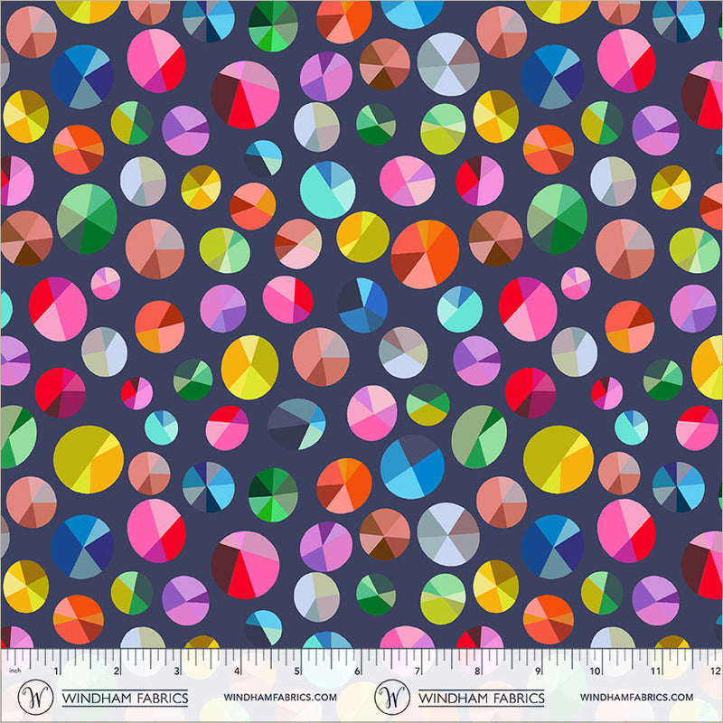 Happy Place Freewheel Night Sky Cotton 44"/45" Fabric Per Yard