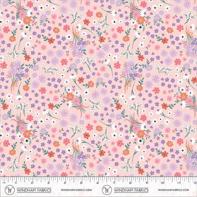 Twirling Tutus Ballet Bouquets Blush quilting fabric by Windham Fabrics
