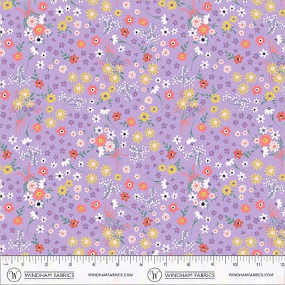 Twirling Tutus Ballet Bouquets Lilac quilting fabric by Windham Fabrics