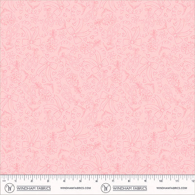 Twirling Tutus Dance Attire Blush quilting fabric by Windham Fabrics