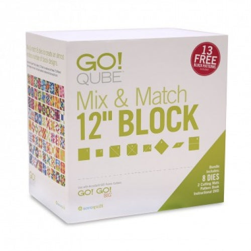 AccuQuilt GO! Qube Mix and Match 12 inch block die set