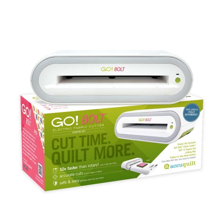 Accuquilt GO! Bolt™ Electric Fabric Cutter Starter Set